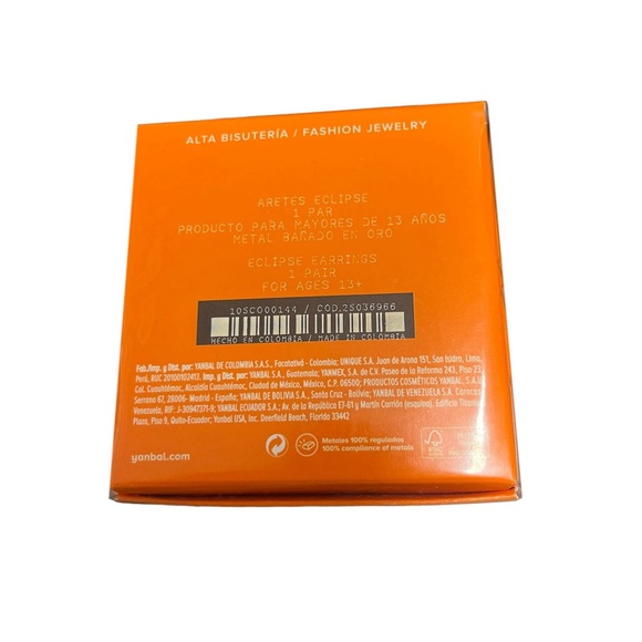 YANBAL ECLIPSE EARRINGS-Aretes Nacarados - Picture 4 of 6